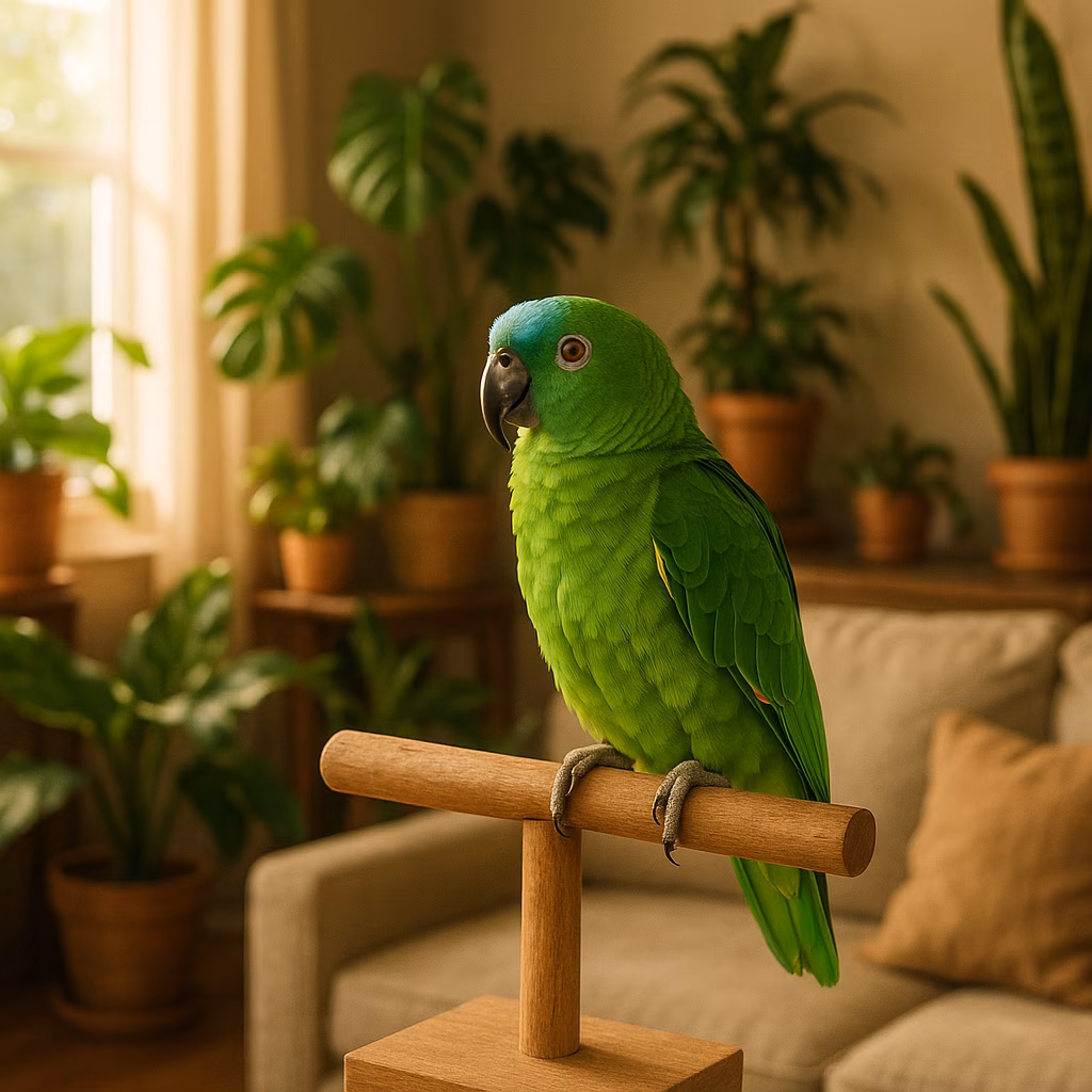 the-blue-headed-pionus-a-vibrant-companion-with-a-gentle-heart-image-0