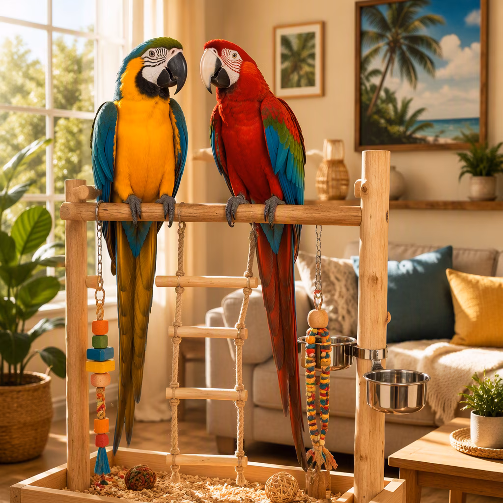 the-mitred-conure-a-vibrant-chatty-and-demanding-companion-image-0